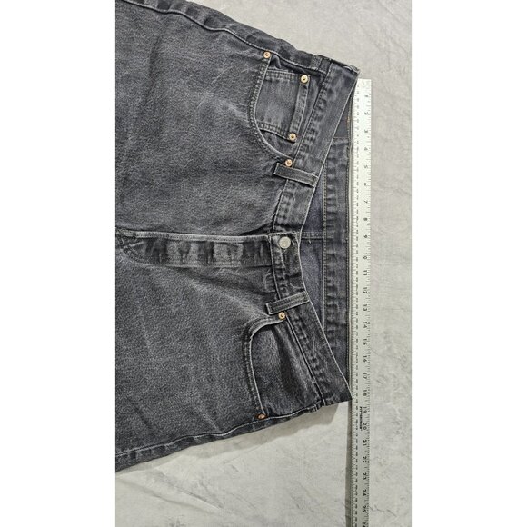 Levis 501 Jeans Mens 40x32Black Denim Button Fly Straight July 2011 - Picture 2 of 10